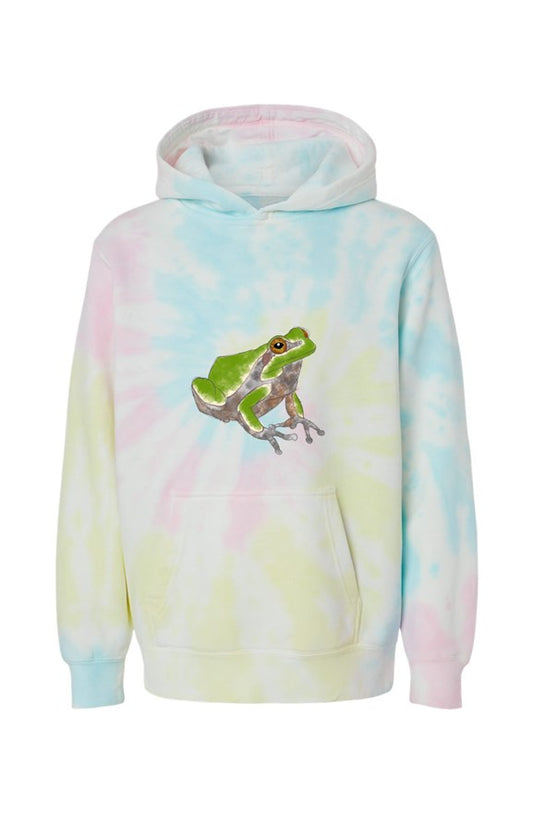 Tree Frog Tie Die Youth Hoodie